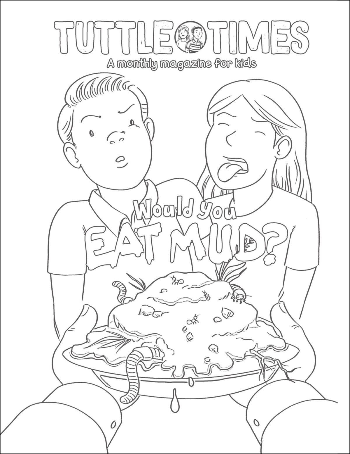 Tuttle Times intro issue coloring page